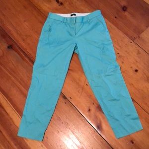J.Crew Classic Capris. Size 4. Turquoise